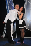 2008-05-02, Warszawa, Telewizja Polska - Gwiazdy tancza na lodzie - Show na zywo
Na zdjeciu: Robert Moskwa i Sherri Kennedy
