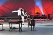 2008-05-02, Warszawa, Telewizja Polska - Gwiazdy tancza na lodzie - Show na zywo
Na zdjeciu: Robert Moskwa i Sherri Kennedy