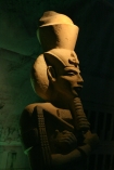 Wystawa Klatwa Faraonow-Tajemnice Starozytnego Egiptu 
Gdansk 3.01.2008 
N/z egipski pomnik Faraona
