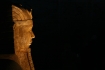 Wystawa Klatwa Faraonow-Tajemnice Starozytnego Egiptu 
Gdansk 3.01.2008 
N/z miniatura pomniku Faraona
