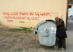 Napis na murze we Wrocawiu