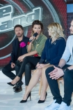 Konferencja prasowa The Voice of Poland telewizji TVP; Warszawa 03-06-2015; n/z: Halina Mlynkova; Maria Sadowska; Edyta Gorniak; Tomson; Baron; Tomasz Kammel; Piasek Piaseczny