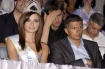 Wybory Miss Polski 2008 w Amfiteatrze w Pocku.  N.z. Karolina Zakrzewska i Mateusz Borek (jury).