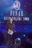 Wybory Miss Polski 2008 w Amfiteatrze w Pocku.  N.z. Krzysztof Ibisz (prowadzcy).