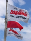 Flagi: Polski oraz Solidarnoci