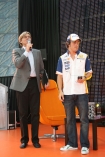 Spotkanie Fernando Alonso z fanami, Warszawa 3 wrzenia 2008 n/z Andrzej Borowczyk i Fernando Alonso