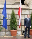 W Krakowie, na Wawelu, odbyy si obchody 20. rocznicy odzyskania wolnoci i upadku komunizmu. n/z  Premier Donald Tusk