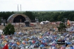 Drugi dzie Przystanku Woodstock 2007;pole namiotowe i scena gwna;Kostrzyn nad Odr
