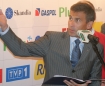 04.09.2007: W hotelu Mariott na Okciu odbya si konferencja prasowa przed 64 Tor de Pologne n/z Robert Korzeniowski (TVP Sport)