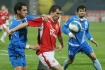 05.04.2008, Orange Ekstraklasa: Wisa Krakw pokonaa Ruch Chorzw 2:0.

n/z Radosaw Sobolewski (Wisa Krakw) oraz Krzysztof Nykiel (Ruch)

