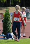 84 Mistrzostwa Polski w lekkiej atletyce Szczecin 4-6.07.2008 n/z Anita Wodarczyk II m. w rzucie motem
