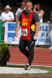 84 Mistrzostwa Polski w lekkiej atletyce Szczecin 4-6.07.2008 n/z Maciej Payszko II m. w rzucie motem