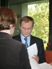 05.10.2007: W centrum Giedowym SA w Warszawie odbyo si rozpoczcie II etapu kampanii wyborczej Platformy Obywatelskiej n/z Donald Tusk
