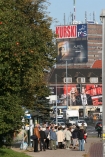 05.10.07 Gdask rdmiecie. Na wieowcu pojawi si plakat wyborczy Jacka Kurskiego