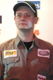 W salonie Land Rovera odbya si prezentacja zespow rajdowych Dakar 2008, 2007-12-05 Warszawa, Polska n/z Jarosaw Kazberuk