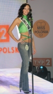 06.09.2007: W TVP odobaa si konferecnja prasowa przed wyborami Miss Polonia 2007 n/z finalistka Miss Polonia 2007 nr 11 Ilona Seidler, 23 lata, wzrost 175, biust 88, talia 62, biodra 85.