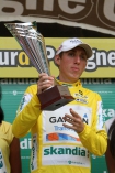 07.08.2010, Krakw, 67. Tour de Pologne, ostatni 7. etap: Nowy Targ - Krakw. n/z  Zwycizca klasyfikacji generalnej wycigu: Daniel Martin (Irlandia/Garmin-Transitions)