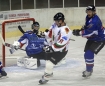mecz hokejowy GKS Tychy - KH Sanok 5-4 n/z Adam Kubalski(L), Robin Bacul() i  Piotr Gil(P)