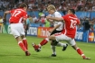 08.06.2008, Klagenfurt, pierwszy mecz reprezentacji Leo Beenhakkera na Mistrzostwach Europy: Polska - Niemcy 0:2. 

n/z Marcell Jansen i Marcin Wasilewski

