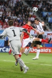 08.06.2008, Klagenfurt, pierwszy mecz reprezentacji Leo Beenhakkera na Mistrzostwach Europy: Polska - Niemcy 0:2. 

n/z Miroslav Klose i Jacek Bk

