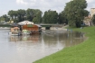 Zagroenie powodziowe Krakw 08.09.2007 r. n/z rzeka Wisa