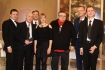 Nagranie Szansy na Sukces 9.04. n/z: Wojciech Mann i zwyciska uczestniczka oraz Irek Dudek z zespoem