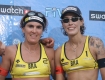 Siatkwka plazowa Swatch World Tour 07 n/z Shelda i Behar z Brazylii, zdobywczynie srebrengo medalu