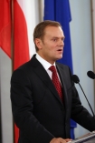 9.11.2007 Warszawa. Po desygnacji na stanowisko premiera Donald Tusk zwolal w sejmie konferencje prasowa.