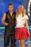 Taniec na Lodzie TVP2 n/z Olga Borys i Sawomir Borowiecki, 2007-11-09, Warszawa, Polska