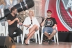 Spotkanie z trenerami nowej edycji The Voice of Poland telewizji TVP; Warszawa 11-08-2015; n/z: Maria Sadowska; Andrzej Piseczny; Afromental, Tomson; Baron