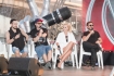 Spotkanie z trenerami nowej edycji The Voice of Poland telewizji TVP; Warszawa 11-08-2015; n/z: Maria Sadowska; Andrzej Piseczny; Afromental, Tomson; Baron