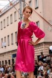 13 lipca 2008r, na Warszawskim Nowym wiecie, po raz czwarty odbyo si Warsaw Fashion Street - najwiksze w polsce pokazy mody. n/z prezentowana kolekcja Tomaszewska & Gibziska