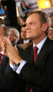 Konferencja prasowa PO - Wroc?aw/nz Donald Tusk