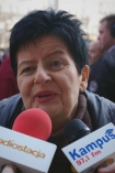 Joanna Senyszyn podczas demonstracji przeciwnikw zmian w konstytucji i zaostrzenia ustawy aborcyjnej