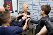 Konferencja prasowa Polskiej Reprezentacji Narodowej w pywaniu przed Mistrzostwami Europy w Eindhoven
n/z Otylia Jdrzejczak