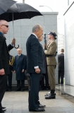 15 kwietnia 2008 odbyly sie Obchody 65 Rocznicy Powstania w Warszawskim Getcie. Prezydenci RP oraz Panstwa Izrael zapalili pamiatkowe znicze przy Umschllagplatz skad udali sie pod Pomnik Bohaterow Getta.  n/z Prezydent Panstwa Izrael Szimon Peres