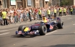 Red Bull 3D Race - Krakw, 15.08.2007. Pojedynek 3 ywiow: samolot, bolid F1 oraz d wycigowa. n/z Bolid F1 Scuderia Toro Rosso - Sebastian Vettel.