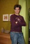 Zdjcia z planu serialu Pierwsza Mio 2008-02-16  Pawe Krzyanowski (Mikoaj Krawczyk) 