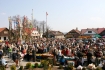 Widok oglny na rynek w Lipnicy Murowanej podczas obchodw Niedzieli Palmowej