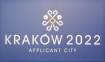 17.03.2014, Krakw, konferencja prasowa prezentujca logo Krakowa jako miasta aplikujcego o Zimowe Igrzyska Olimpijskie 2022. n/z  Logo