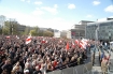 Warszawa, Plac Pisudskiego 2010.04.17. Naboestwo aobne ku czci ofiar katastrofy lotniczej
n/z 