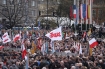 Warszawa, Plac Pisudskiego 2010.04.17. Naboestwo aobne ku czci ofiar katastrofy lotniczej
n/z 