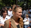 Manifestacja pielgniarek pod Kancelari Prezesa Rady Ministrw,dzie drugi n/z Katarzyna Piekarska,SLD