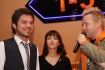 n/z ukasz Zagrobelny, Hanna Stach i Robert Leszczyski w trakcie wywiadu podczas premiery filmu High School Musical  3"