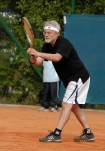 Tenisowy Turniej Artystw 2008 w Szczecinie w dn. 19-21.09.08 towarzyszacy turniejowi Pekao Openen n/z Henryk Sawka