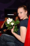 W warszawskich Zotych Tarasach 25 kwietnia 2008 roku odbya si premiera filmu Futro. n/z Magdalena Boczarska