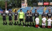 Mecz charytatywny Polska FC Real Madryt majacy na celu wsparcie dzieci chorych na dystrofi .n/z prezentacja druyn przed meczem.
