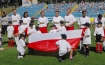 Mecz charytatywny Polska FC Real Madryt majacy na celu wsparcie dzieci chorych na dystrofi .n/z prezentacja druyn przed meczem.