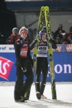 25.01.2008. Puchar wiata w skokach narciarskich Zakopane 2008. n/z Gregor Schlierenzauer i Thomas Morgenstern