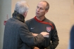 Dzie przed towarzyskim meczem Polska - USA na stadionie Wisy odbya si konferencje prasowe oraz treningi obu druyn. n/z konferencja reprezentacji USA - trener Bob Bradley